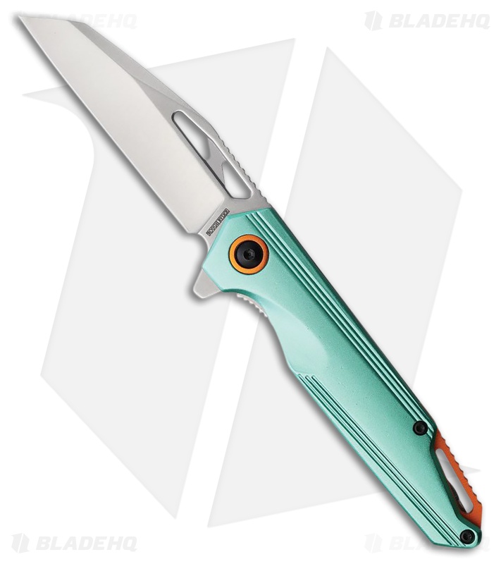 Rough Ryder Liner Lock Teal Aluminum (3.25" Satin)