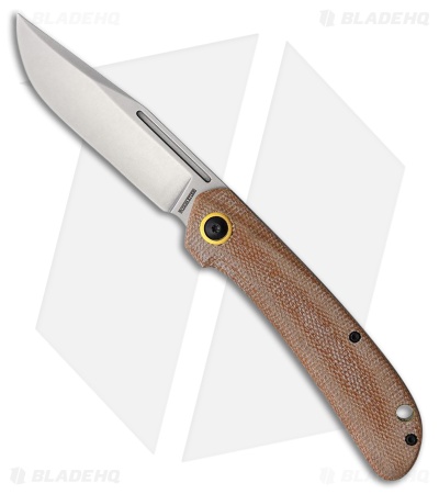 Rough Ryder Slip Joint Browm Micata (3.50" Stonewash)