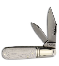 Rough Ryder White Micarta Barlow Tuxedo (2.50 Gray)