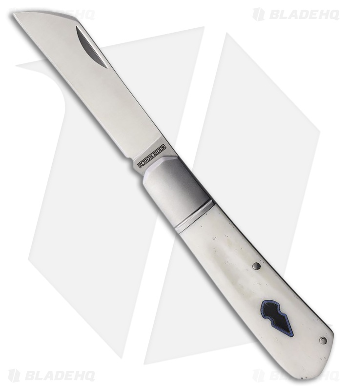 Rough Ryder Folder White Smooth Bone (3.00" Satin)