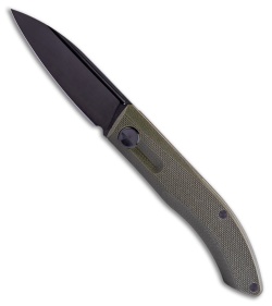 Real Steel Stella EDC Urban Slip Joint Knife Lux Green G-10 (3" Black) RS7041Z2