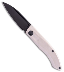 Real Steel Stella EDC Urban Slip Joint Knife Lux White G-10 (3" Black) RS7041Z3