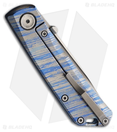 Real Steel Luna Boost TC Frame Lock Knife Winds of Change Titanium (2.8" Satin)