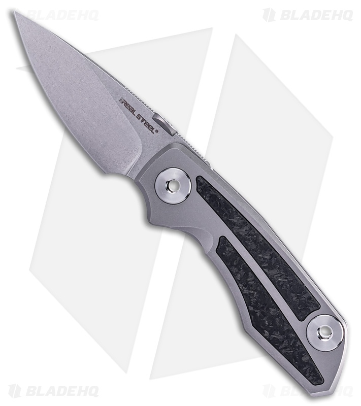 Real Steel Delta 2600 Knife Ti w/ Black Carbon Fiber Satin