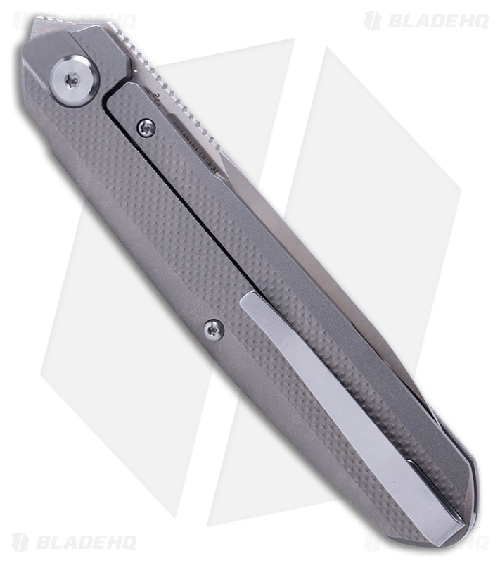 Real Steel S5 Metamorph Compact Frame Lock Knife Textured Titanium (3" Satin)