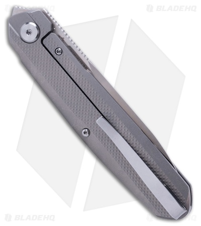 Real Steel S5 Metamorph Compact Frame Lock Knife Textured Titanium (3" Satin)