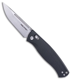 Real Steel Pathfinder Crossbar Lock Knife Black G-10 (3.75" Stonewash) RS7851BS