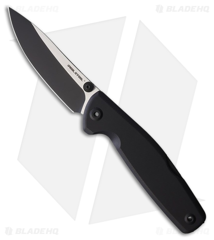Real Steel Yak Lockback Knife Black G-10 Two-Tone