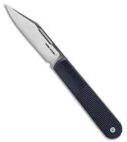 Real Steel Barlow RB5 Clip Point Slip Joint Knife Black G-10 (2.75" Sat) RS8022B