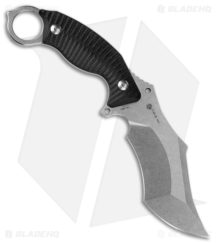Ruike F181 Recurve Fixed Blade Knife Black G-10 (4.5" SW)