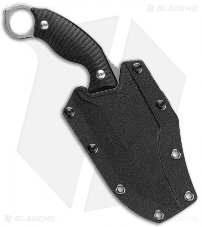 Ruike F181 Recurve Fixed Blade Knife Black G-10 (4.5" SW)