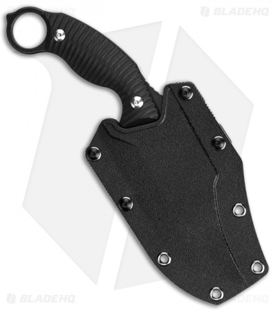 RUIKE F181 Fixed Blade Black Sculpted G10 (4.50" Two-Tone)