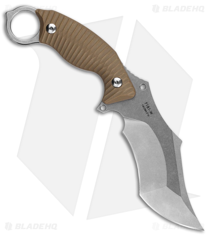 RUIKE F181 Fixed Blade Sand Sculpted G10 (4.50" Stonewash)