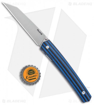 RUIKE P865 - Liner Lock Knife | Black/Blue G10 | Blade HQ