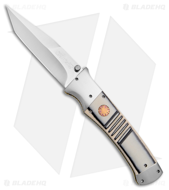 Rainy Vallotton Kumitc Custom Automatic Knife Westinghouse Micarta (4.3" Satin)