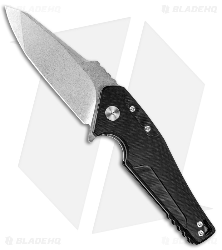 Real Steel Echo Liner Lock Knife Black G-10 (4.5" Stonewash)