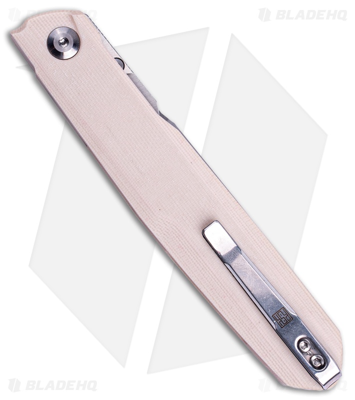 Real Steel G5 Metamorph Button Lock Knife Ivory G-10 (3.62" Satin)