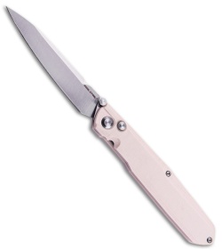 Real Steel G5 Metamorph Button Lock Knife Ivory G-10 (3.62" Satin)