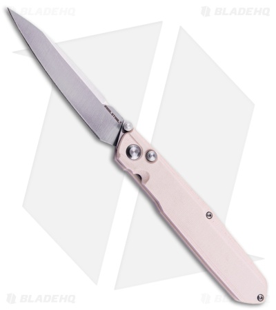 Real Steel G5 Metamorph Button Lock Knife Ivory G-10 (3.62" Satin)