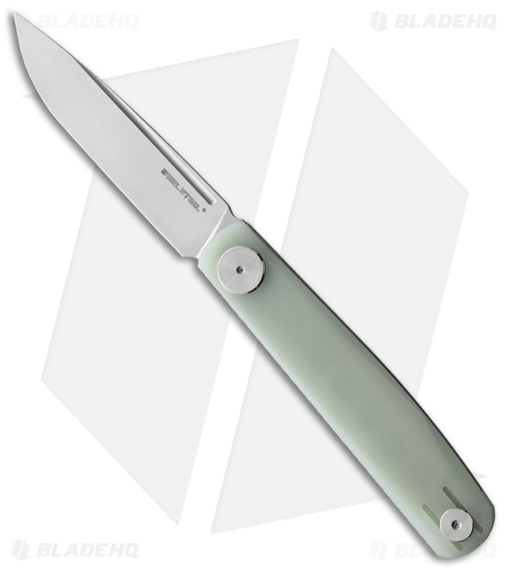 Real Steel Hel Compact Gslip Slip Joint Knife Natural G-10 (3.0" Satin)