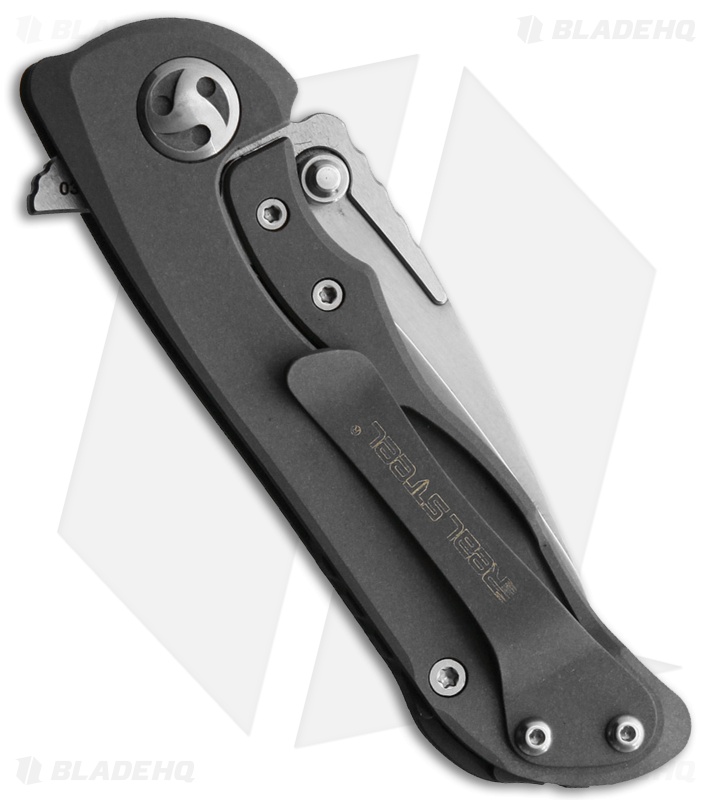 Real Steel Harrier Fledgling Frame Lock Knife Dark Gray Ti/CF (3" CTS-204P)
