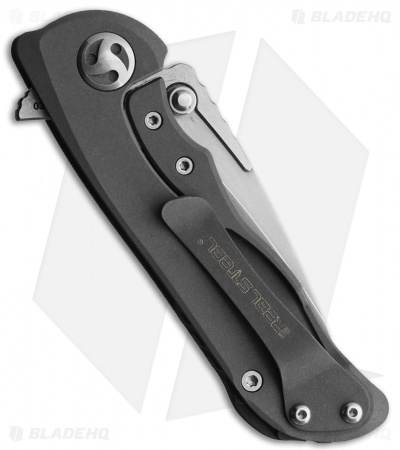 Real Steel Harrier Fledgling Frame Lock Knife Dark Gray Ti/CF (3" CTS-204P)