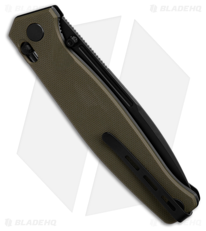 Real Steel Huginn Knife OD Green G-10 (3.6" Black)