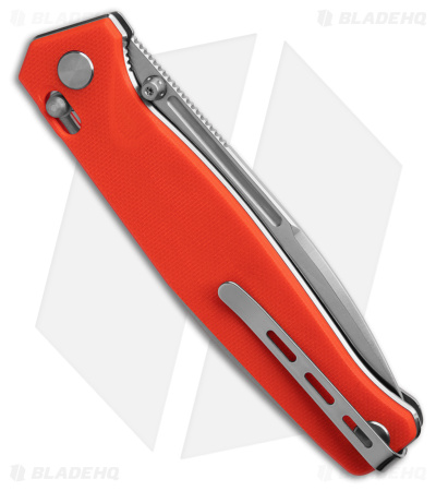Real Steel Huginn Crossbar Lock Knife Orange G-10 (3.65" Satin VG10)