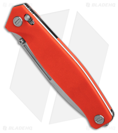 Real Steel Huginn Crossbar Lock Knife Orange G-10 (3.65" Satin VG10)