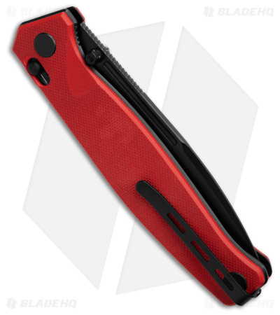 Real Steel Huginn Crossbar Lock Knife Red G-10 (3.65" Black VG10)