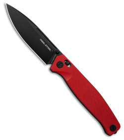 Real Steel Huginn Crossbar Lock Knife Red G-10 (3.65" Black VG10)