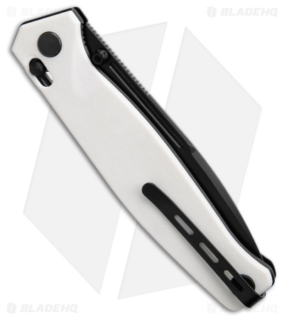 Real Steel Huginn Crossbar Lock Knife White G-10 (3.65" Black VG10)