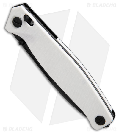 Real Steel Huginn Crossbar Lock Knife White G-10 (3.65" Black VG10)