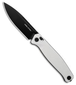 Real Steel Sacra: Black Drop Point Knife - Blade HQ