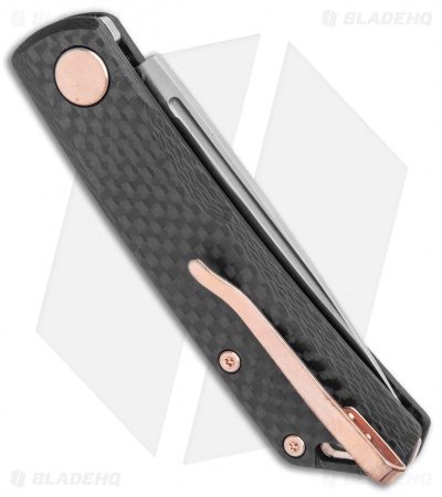 Real Steel LUNA Premium  Slip Joint Knife  Carbon Fiber  (2.75" Satin S35VN) 