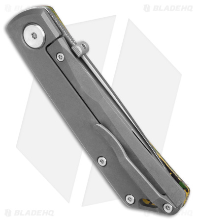Real Steel Luna Boost Frame Lock Knife Toxic Fat Carbon (2.75" Stonewash)