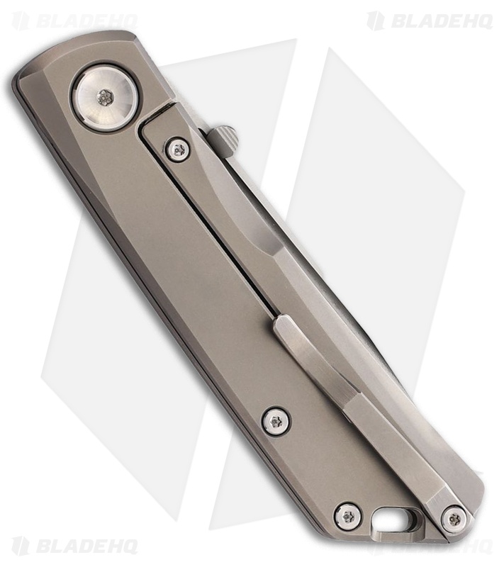 Real Steel Luna Boost Frame Lock Knife Gray Titanium Satin