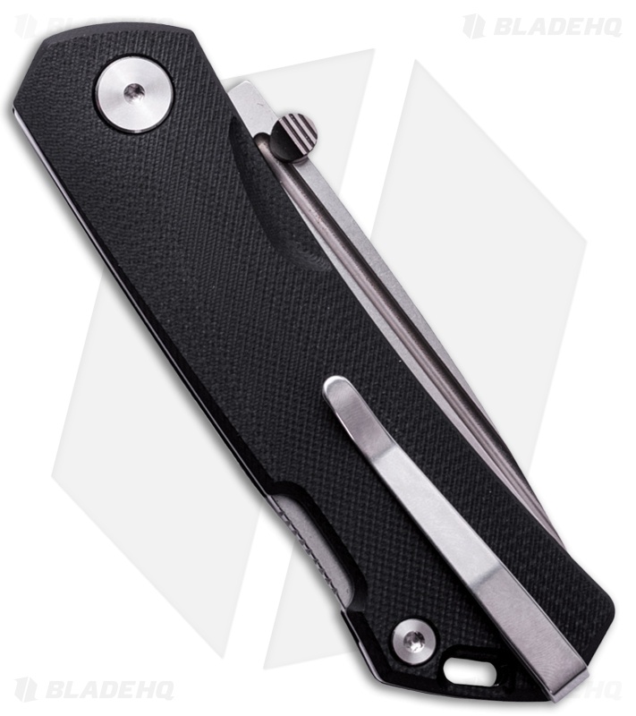Real Steel Luna Maius Eco Lock Back Knife Black G-10 (Satin)