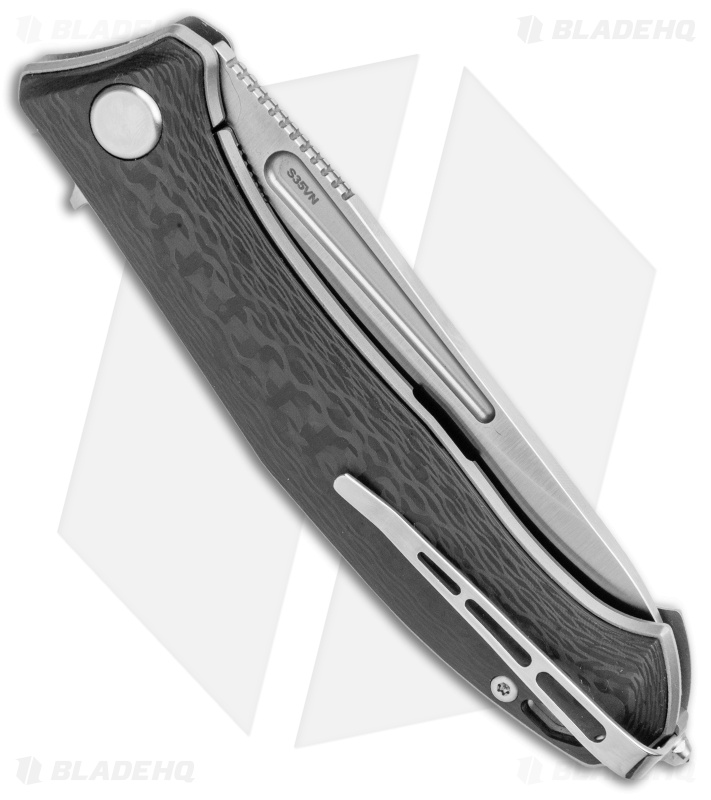Real Steel Lynx Liner Lock Knife Carbon Fiber (3.5" Satin)