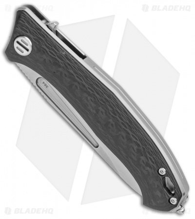 Real Steel Lynx Liner Lock Knife Carbon Fiber (3.5" Satin)
