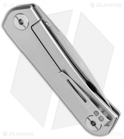 Real Steel Phasma Frame Lock Knife Stainless Steel Thumb Stud (3.25" Satin D2)