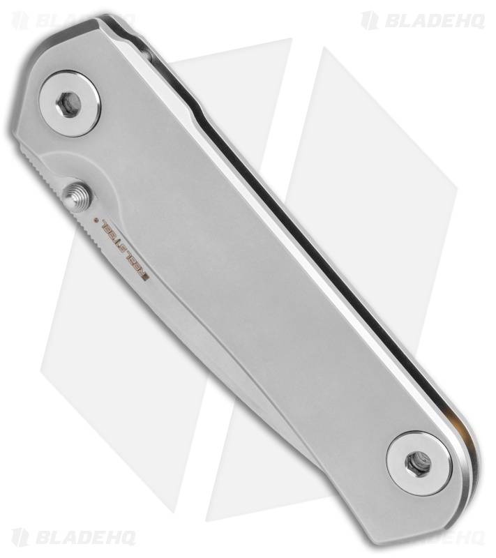Real Steel Phasma Frame Lock Knife Stainless Steel Thumb Stud (3.25" Satin D2)