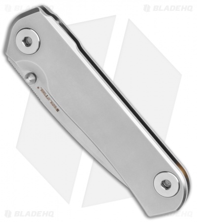 Real Steel Phasma Frame Lock Knife Stainless Steel Thumb Stud (3.25" Satin D2)