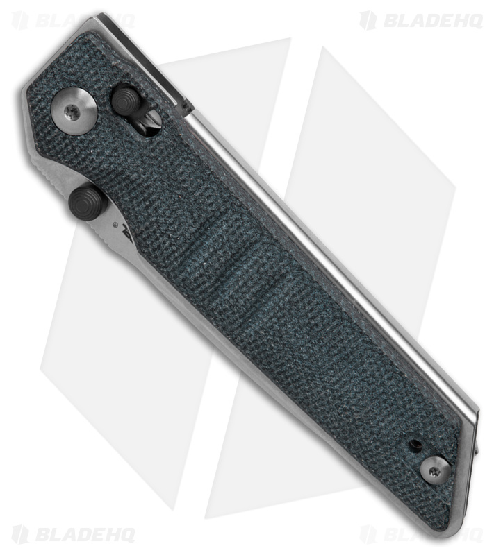 Real Steel Sacra Bar Lock Knife Denim Micarta (3.2" Stonewash K110) 7711D