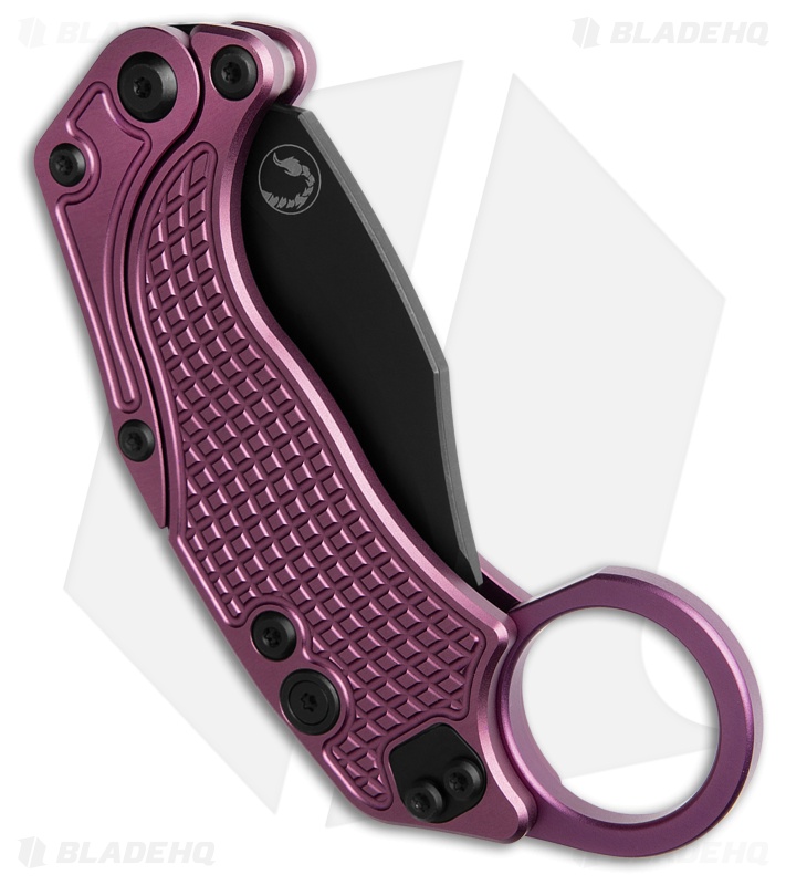 Reate EXO-K Gravity Karambit Knife Purple Aluminum + Black