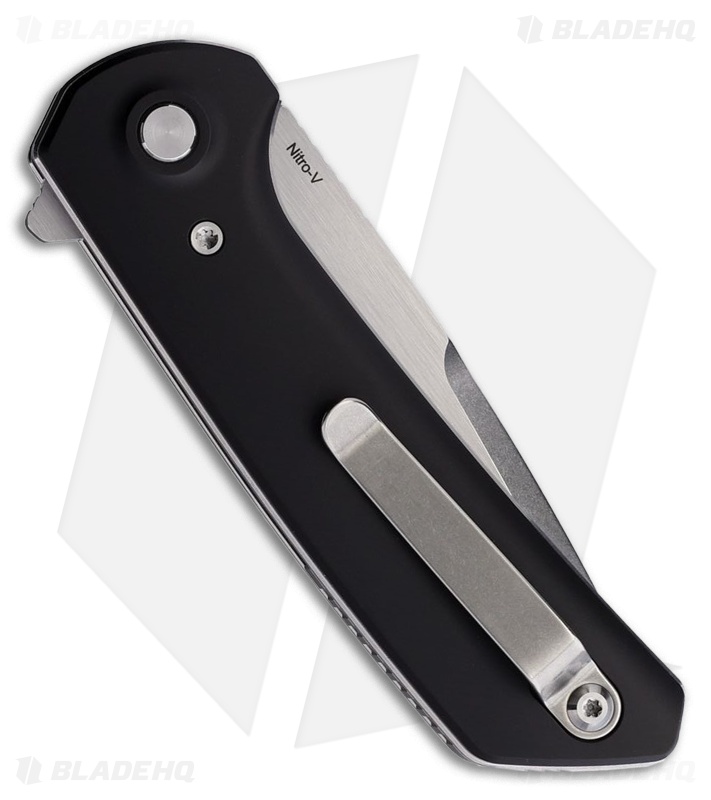 中古品★ReveD ブレイブ／BLACK Reate PL-XF Black Al Drop Point Satin/SW Nitro-V