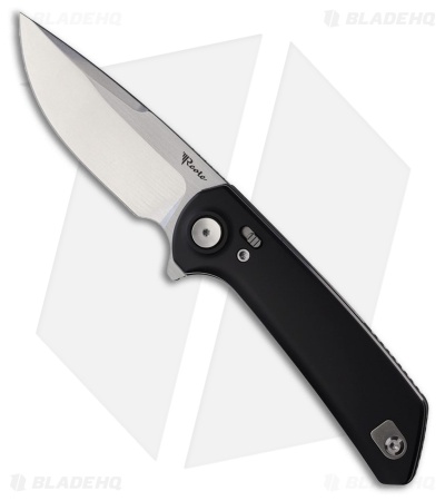 Reate PL-XF Pivot Lock Knife Black Aluminum (3.4" Satin/Stonewash)