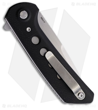 Reate PL-XF Pivot Lock Knife Black Canvas Micarta + Black G-10 Liner (3.4" SW)