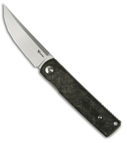 Reate Bushido Liner Lock Knife Titanium + Dark Matter Copper FC (2.8" Satin)