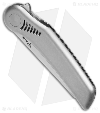 Reate Knives Gent 9 Flipper Frame Lock Knife Light BB Titanium (3.3" Satin)